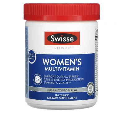 Swisse, Мультивитаминный комплекс для женщин Women's Ultivite, 120 таблеток