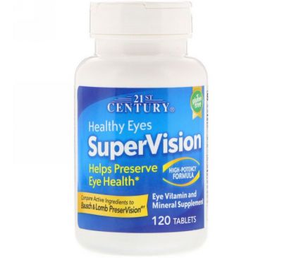 21st Century, SuperVision, высокоэффективная формула, 120 таблеток