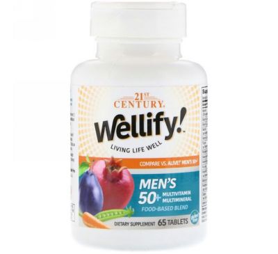 21st Century, Wellify, Men's 50+, 65 Tablets