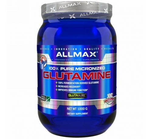 ALLMAX Nutrition, 100% чистый микронизированный глутамин, 1000 г