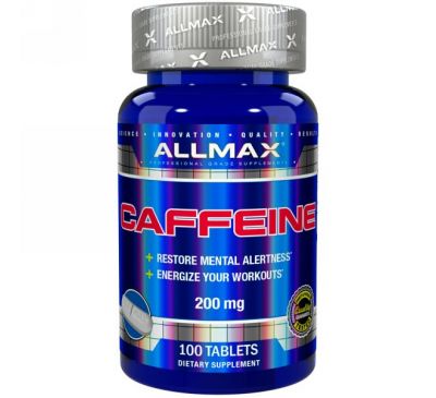 ALLMAX Nutrition, Caffeine , 200 mg, 100 Tablets