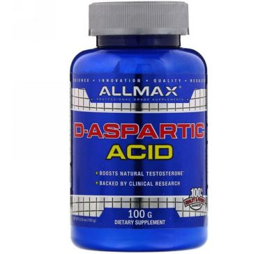ALLMAX Nutrition, D-Aspartic Acid, 3.53 oz (100 g)