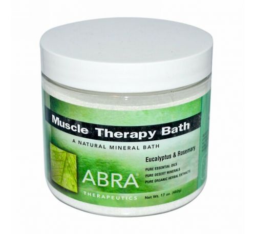 Abra Therapeutics, Ванная Терапия для Мышц, Эвкалипт и Розмарин 17 унции (482 г)