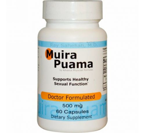 Advance Physician Formulas, Inc., Муира Пуама, 500 мг, 60 капсул