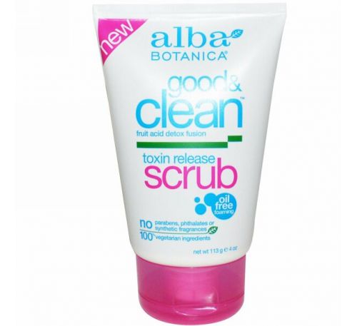 Alba Botanica, Good & Clean, скраб для выведения токсинов, 4 унции (113 г)