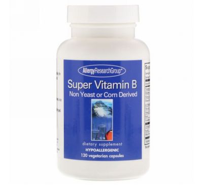 Allergy Research Group, Комплекс супер витамина B, 120 растительных капсул