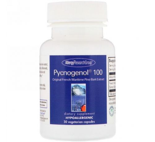 Allergy Research Group, Pycnogenol 100, 30 Vegetarian Capsules
