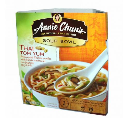 Annie Chun's, Тайский суп Том Юм, средний 6.0 унции (170 г)