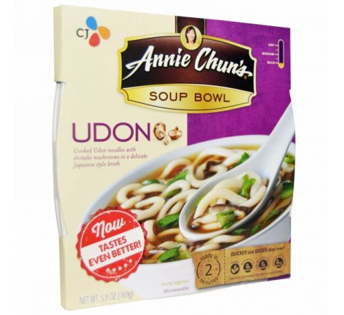 Annie Chun's, Тарелка супа, удон, мягкий, 5,9 унции (169 г)