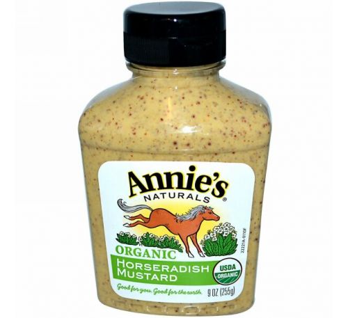 Annie's Naturals, Горчица из хрена, Органический продукт 9 унций (255 г)