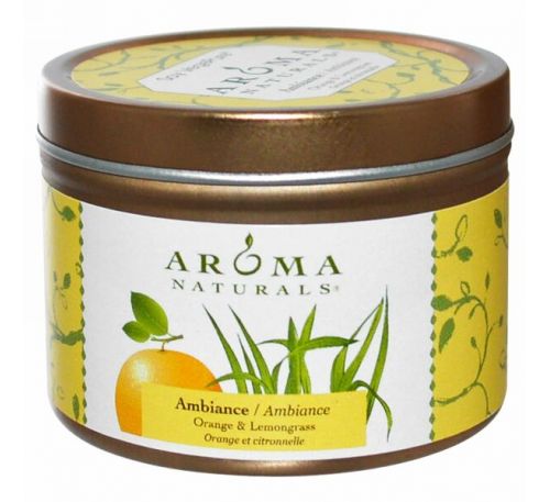 Aroma Naturals, Соя VegePure, для настроения, апельсин и лимонное сорго, 2,8 унции (79.38 гр)
