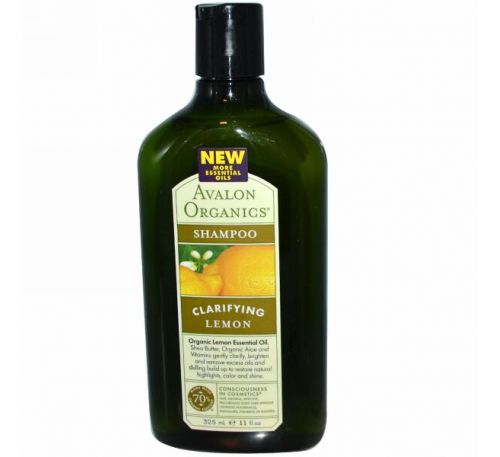 Avalon Organics, Шампунь, Clarifying Lemon, 325 мл