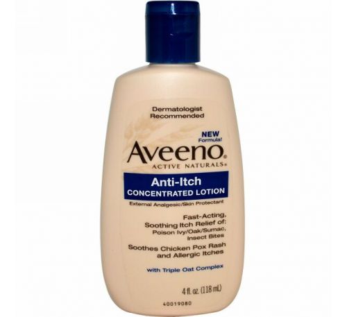 Aveeno, Active Naturals, Anti-Itch Concentrated Lotion, External Analgesic/Skin Protectant, 4 fl oz