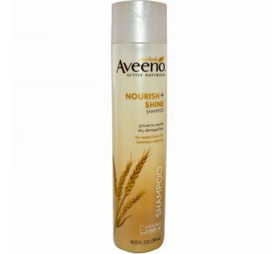 Aveeno, Active Naturals, Nourish+, Shine Shampoo, 10.5 fl oz