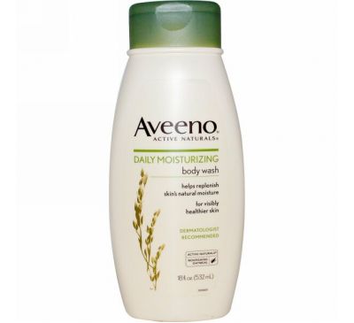 Aveeno, Active Naturals, Увлажняющий гель для душа для ежедневного применения, 18 жидких унций (532 мл)
