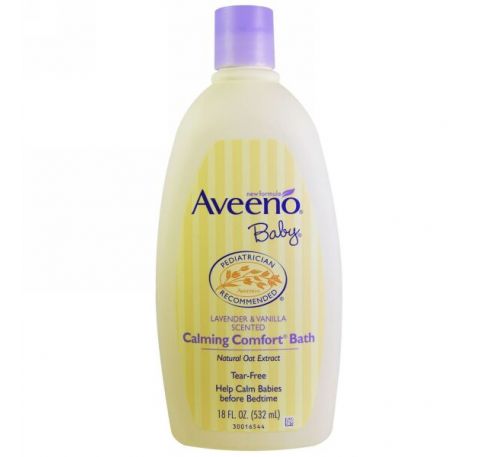 Aveeno, Baby, Calming Comfort Bath, лаванда и ваниль, 532 мл (18 жидких унций)