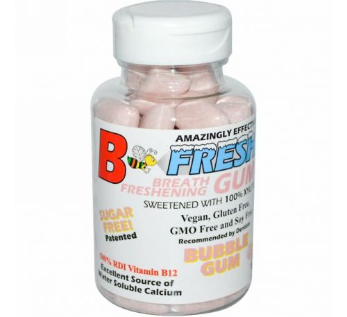 B-Fresh Inc., Освежающая дыхание жевательная резинка, Жевательная резинка, 50 штук