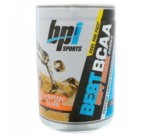 BPI Sports, Лучшие аминокислоты с разветвлённой цепью, апельсиновый лимонад, 11,64 унц. (330 г)
