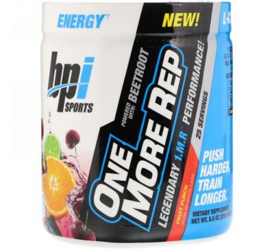BPI Sports, One More Rep, Fruit Punch, 8.8 oz (250 g)