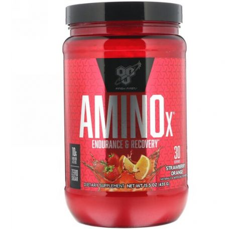 BSN, Amino-X, Endurance & Recovery Agent, Strawberry Orange 15.3 oz (435 g)