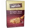 Back to Nature, Рисовые тонкие крекеры с кунжутом, без глютена, 4 унции (113 г)