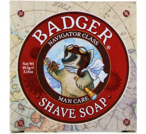 Badger Company, Мыло для бритья, категория - мореплаватель, для мужчин, 3,15 унций (89,3 гр)