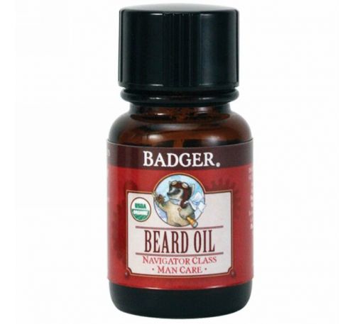 Badger Company, Organic, Beard Oil, Navigator Class, 1 fl oz (29.6 ml)