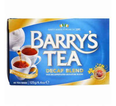 Barry's Tea, Чайная смесь без кофеина, 40 чайных пакетиков, 4.4 унции (125 г)