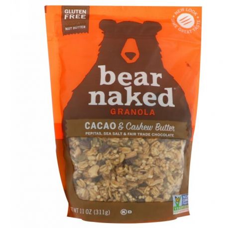 Bear Naked, Гранола, какао, масло кешью, 11 унц. (311 г)