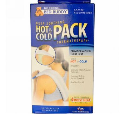 Bed Buddy, Холодный и горячий пакет, глубокая успокаивающая термо-терапия, один размер