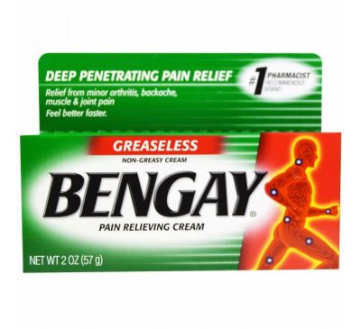 Bengay, Обезболивающий крем, нежирный, 2 унц. (57 г)