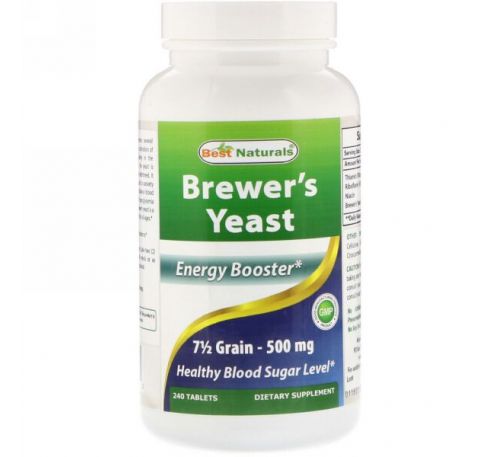 Best Naturals, Brewer's Yeast, 500 mg, 240 Tablets
