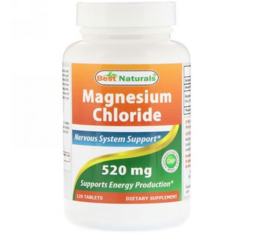 Best Naturals, Magnesium Chloride, 520 mg , 120 Tablets