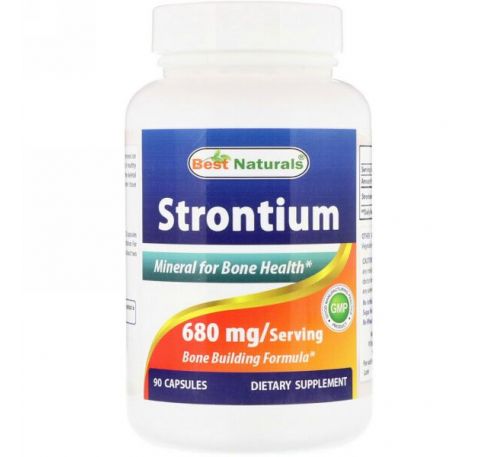 Best Naturals, Strontium, 680 mg, 90 Capsules