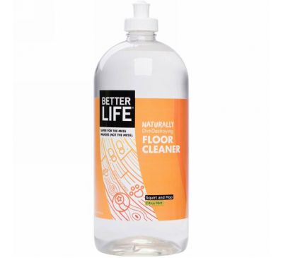 Better Life, Средство для мытья полов, цитрус и мята, 32 унции (946 мл)