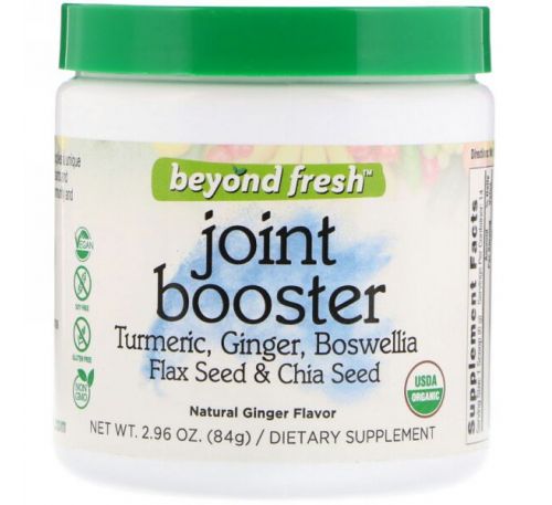 Beyond Fresh, Joint Booster, Tumeric, Ginger, Boswellia, Flax Seed & Chia Seed, Natural Ginger Flavor, 2.96 oz (84 g)