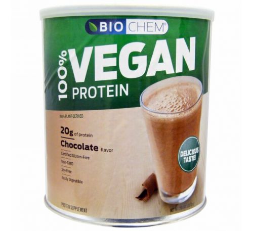 Biochem, 100% Vegan Protein, Chocolate Flavor, 26.0 oz (737.8 g)