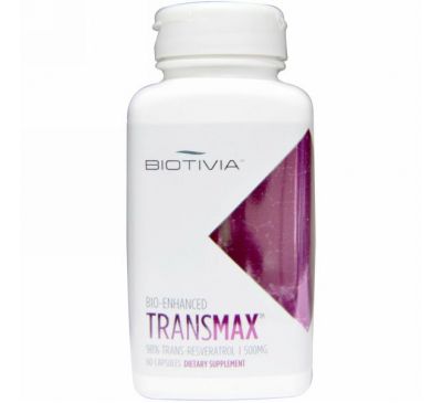 Biotivia, Transmax, 500 мг, 60 капсул