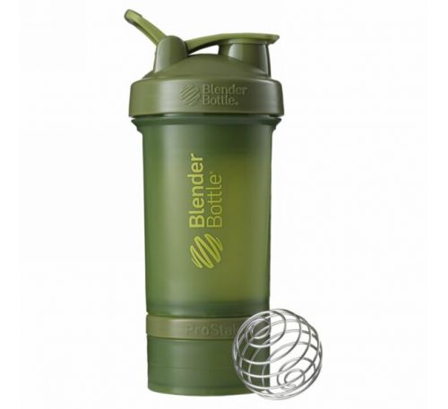 Blender Bottle, BlenderBottle, ProStak, темно-зеленый цвет, 22 унции (660 мл)