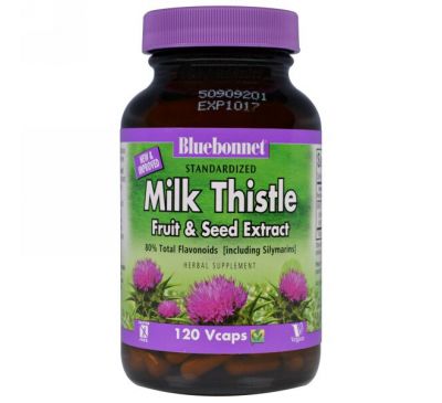 Bluebonnet Nutrition, Herbals, Milk Thistle Extract, 120 Vcaps