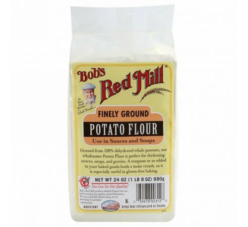 Bob's Red Mill, Картофельная мука мелкого помола, без ГМО, 24 унции (680 г)