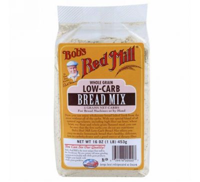 Bob's Red Mill, Смесь для выпечки низкоуглеводного хлеба, 16 унции (453 g)