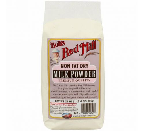 Bob's Red Mill, Сухое молоко, нежирное, 22 унции (623 г)