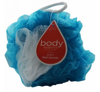 Body Benefits, By Body Image,  Губка для ванной 2 в 1, 1 губка