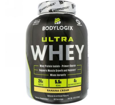 Bodylogix, Ultra Whey, Banana Cream, 4lb (1.8 kg)