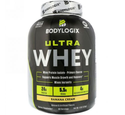Bodylogix, Ultra Whey, Banana Cream, 4lb (1.8 kg)