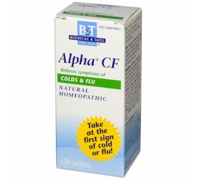Boericke & Tafel, Пищевая добавка «Альфа CF», 120 таблеток