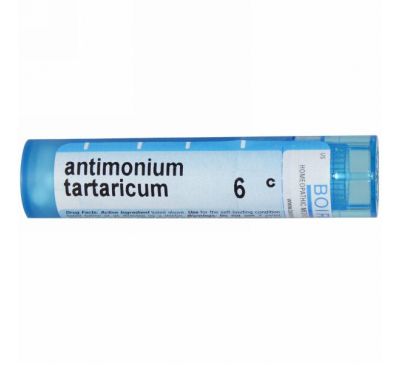 Boiron, Single Remedies, Антимониум тартарикум, 6C, прибл. 80 гранул
