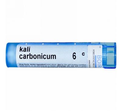 Boiron, Single Remedies, Калий углекислый (Kali Carbonicum), 6C, приблизительно 80 гранул