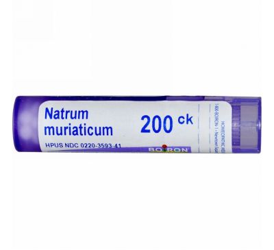 Boiron, Single Remedies, Натрум муриатикум, 200CK, 80 гранул